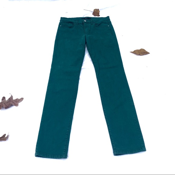 Saks Fifth Avenue Green Straight leg Jeans 29 - Picture 7 of 15